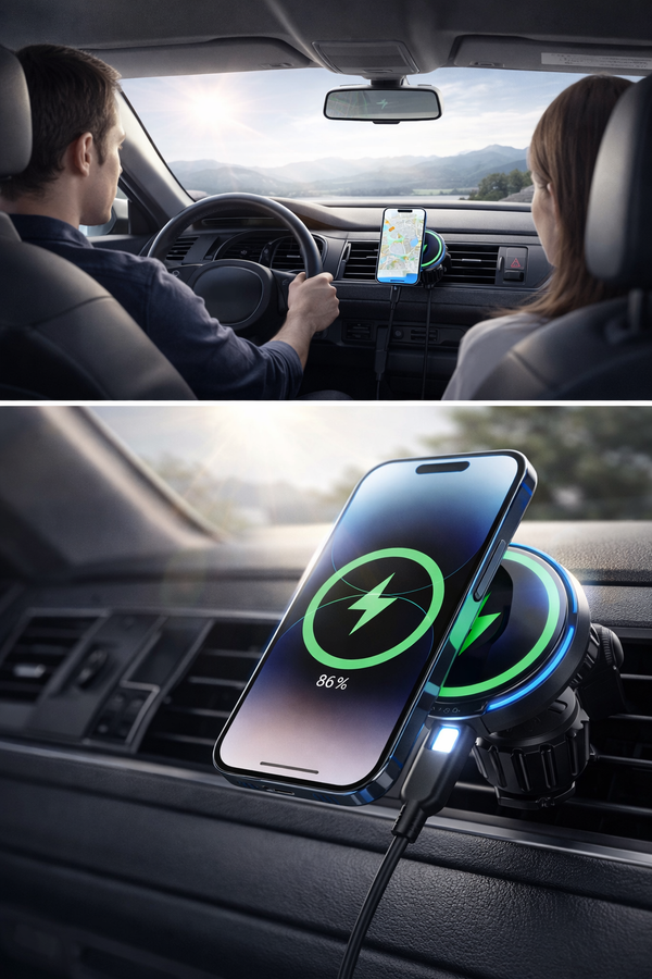 Încărcător Auto Magnetic Lamicall